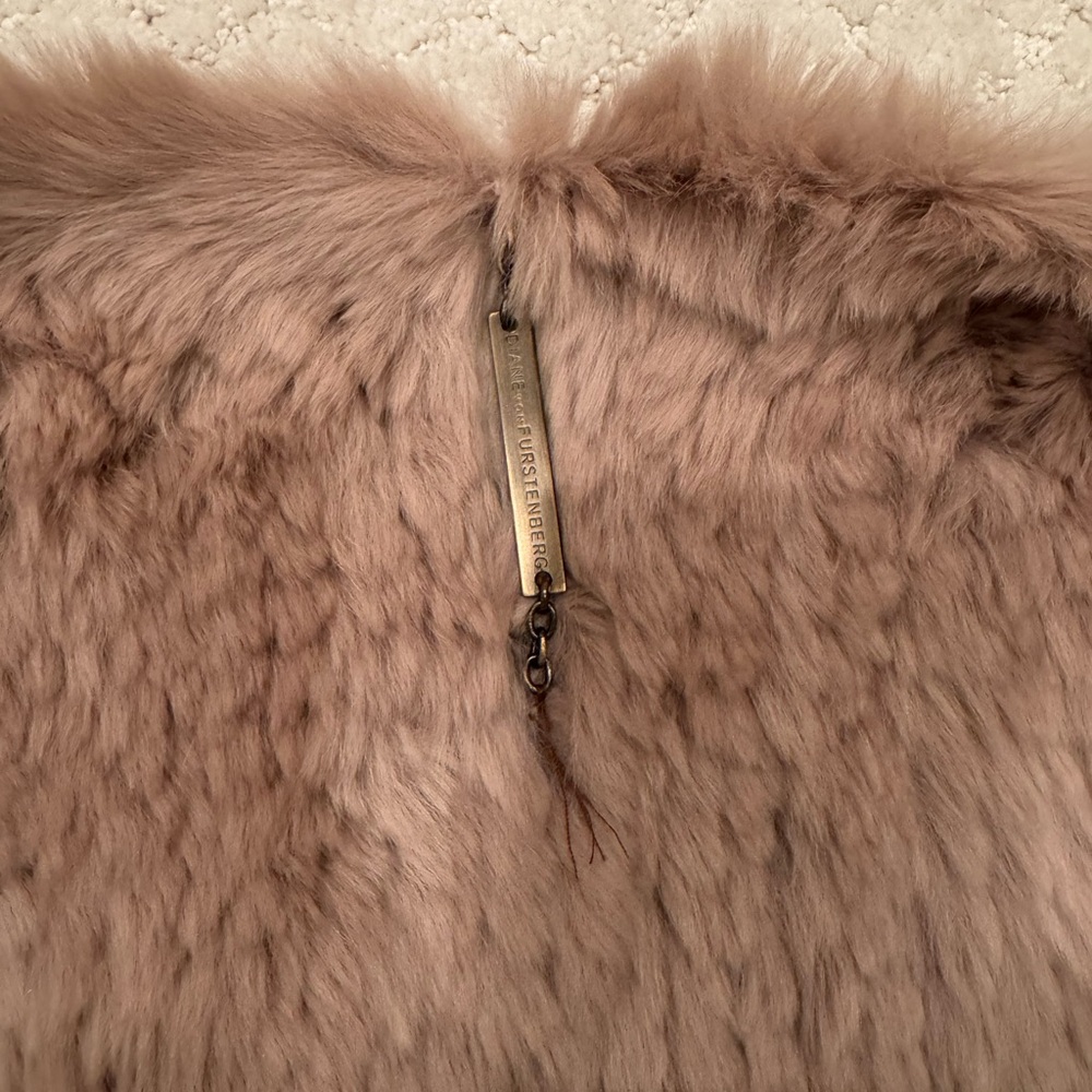 DVF Rex Rabbit Fur Jacket - Picture 4 of 7